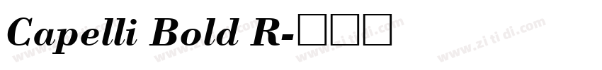Capelli Bold R字体转换